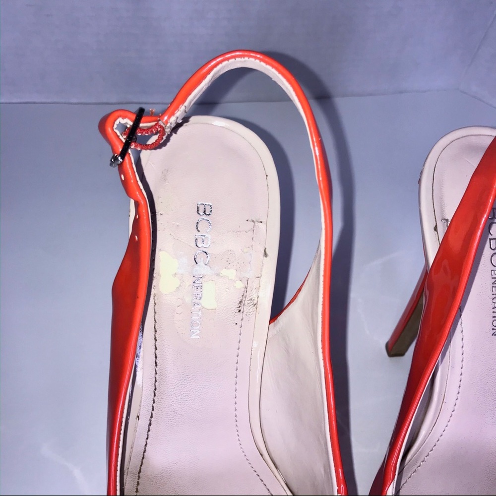 Bcbgeneration Parent Leather Peeptoe Platform Pump - image 6